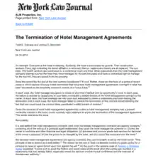 Free Download PDF Books, Termination of Hotel Management Agreements Template