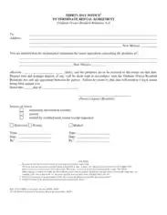 Thirty Day Notice Termination Letter to Terminate Rental Agreement Template