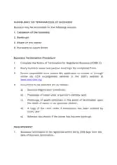 Business Termination Letter Guide Template