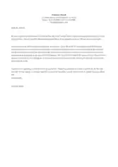 Job Termination Appeal Letter Template