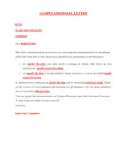 Free Download PDF Books, Manager Termination LEtter Sample Template