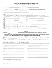 Request for Termination of Child Support Order Template
