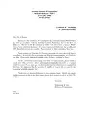 Termination Letter of Limited Partnerships Template