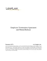 Employment Termination Contract and Mutual Release Template