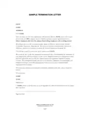 Free Download PDF Books, Sample Termination Letter Free Template