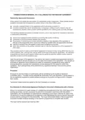 Termination of Collaborative Partnerships Template