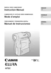 Free Download PDF Books, CANON Camcorder ELURA Instruction Manual
