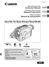 Free Download PDF Books, CANON Camcorder ELURA70 ELURA765 ELURA60 Instruction Manual