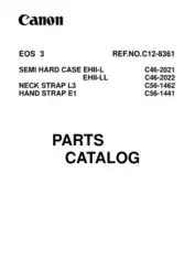 Free Download PDF Books, CANON Camera EOS 3 Parts Catalog