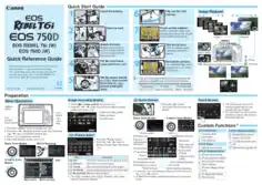 Free Download PDF Books, CANON Camera EOS REBELT6i 750D Quick Reference Guide