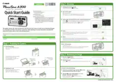 Free Download PDF Books, CANON Camera PowerShot A300 Quick Start Guide