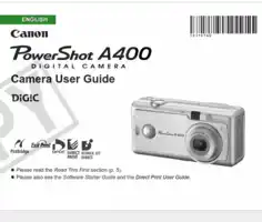 Free Download PDF Books, CANON Camera PowerShot A400 User Guide