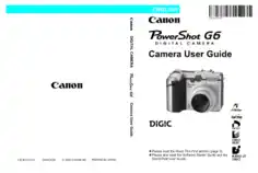 Free Download PDF Books, CANON Camera PowerShot G6 User Guide