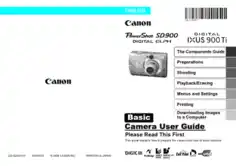Free Download PDF Books, CANON Camera PowerShot SD900 IXUS900TI Basic User Guide