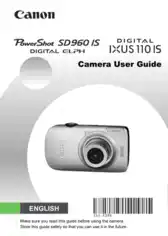 Free Download PDF Books, CANON Camera PowerShot SD960 IS IXUS110IS User Guide