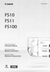 Free Download PDF Books, CANON HD Camcorder FS10 FS11 FS100 Instruction Manual