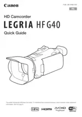 Free Download PDF Books, CANON HD Camcorder HFG40 Quick Start Guide