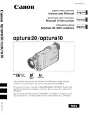Free Download PDF Books, CANON HD Camcorder OPTURA 20 OPTURA10 Instruction Manual