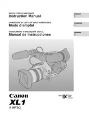 Free Download PDF Books, CANON HD Camcorder XL1 Instruction Manual