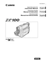 Free Download PDF Books, CANON HD Camcorder ZR100 Instruction Manual