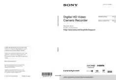 Free Download PDF Books, SONY Digital HD Video Camera Recorder HDR-CX760V PJ710 PJ710V PJ760 PJ760V Operating Guide