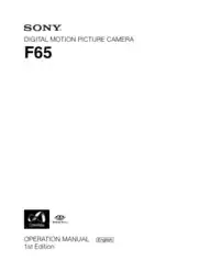 Free Download PDF Books, SONY Digital Motion Picture Camera F65 Operation Manual