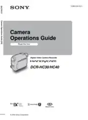Free Download PDF Books, SONY Digital Video Camera Recorder DCR-HC30 HC40 Operating Instructions