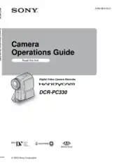 Free Download PDF Books, SONY Digital Video Camera Recorder DCR-PC330 Operating Guide