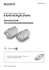 Free Download PDF Books, SONY Digital Video Camera Recorder DCR-SR42 to SR300 Operating Guide