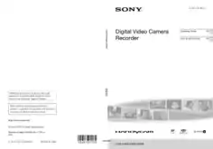 Free Download PDF Books, SONY Digital Video Camera Recorder DCR-SX45-65-8 Operating Guide