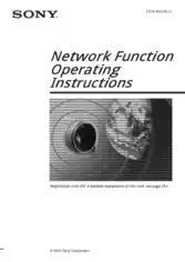 Free Download PDF Books, SONY Digital Video Camera Recorder DCR-TRV50 NETWORK Operating Instructions