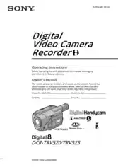 Free Download PDF Books, SONY Digital Video Camera Recorder DCR-TRV520-525 Operating Instructions