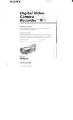 Free Download PDF Books, SONY Digital Video Camera Recorder DCR-VX700 Operation Manual