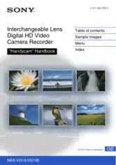 Free Download PDF Books, SONY Handycam HD Video Camera NEX-VG10 HandBook