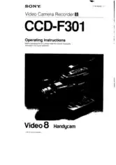 Free Download PDF Books, SONY Video Camera Recorder CCD-F301 Operating Instructions
