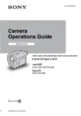 Free Download PDF Books, SONY Video Camera Recorder CCD-TRV138 Operation Manual