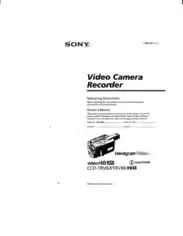 Free Download PDF Books, SONY Video Camera Recorder CCD-TRV63 TRV66 Operating Instructions