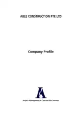 Company Profile for Construction Services Template