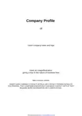 Editable Catering Company Profile Template