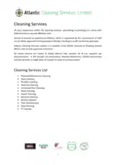 Free Download PDF Books, Experienced Cleaning Services Company Profile Template