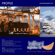 Sea Logistics Company Profile Sample Template