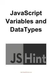 Free Download PDF Books, JavaScript Variables And Datatypes
