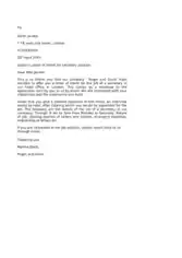 Letter of Intent for a Job Within the Same Company Template