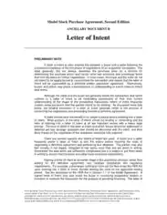 Letter of Intent Contract of Purchase Agreement Template