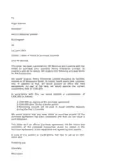 Sample Letter of Intent to Purchase Business Template