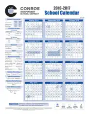 School Academic Calendar Template
