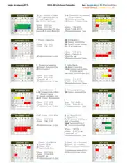 Yearly Final School Calendar Template