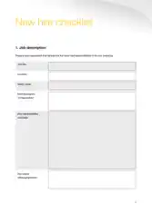 Free Download PDF Books, Employee New Hire Checklist Template