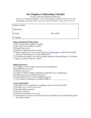 Free Download PDF Books, New Employee Onboarding Checklist Free Template