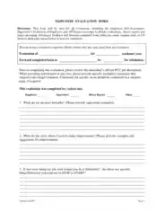 Download Employee Evaluation Form Template
